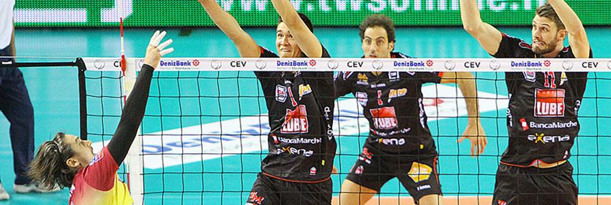 La Lube vola in coppa: 3-0 al Dukla Liberec. Domenica superlega in casa con Ravenna