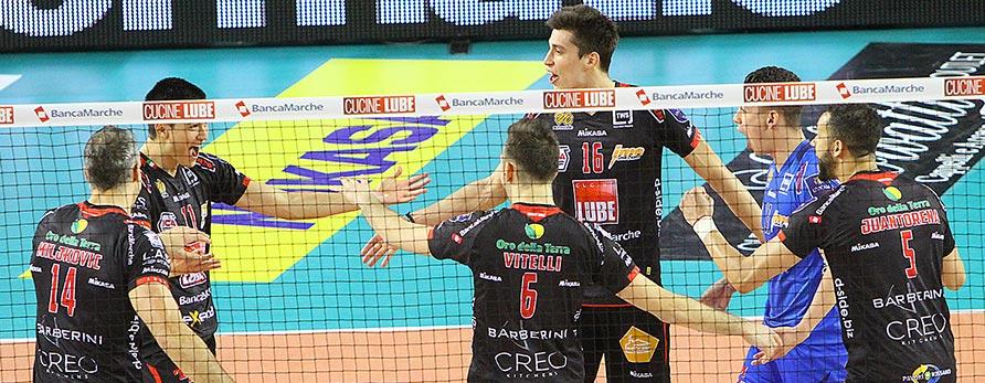 Lube, tutto facile con Molfetta: all’Eurosuole finisce 3-0