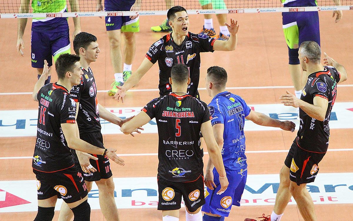 GARA 1 PLAY-OFF: la Lube la spunta al tie break