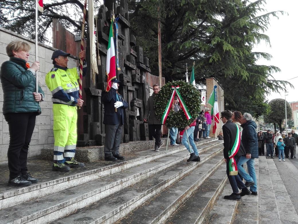 Il 25 aprile a San Severino Marche, con il sindaco dei ragazzi