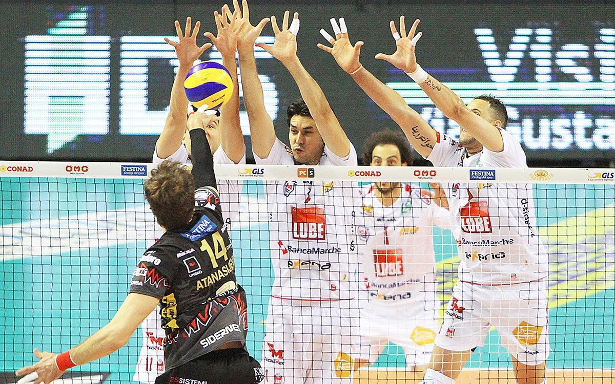 Lube, l’ultima amarezza della stagione. Perugia vince 3 a 0