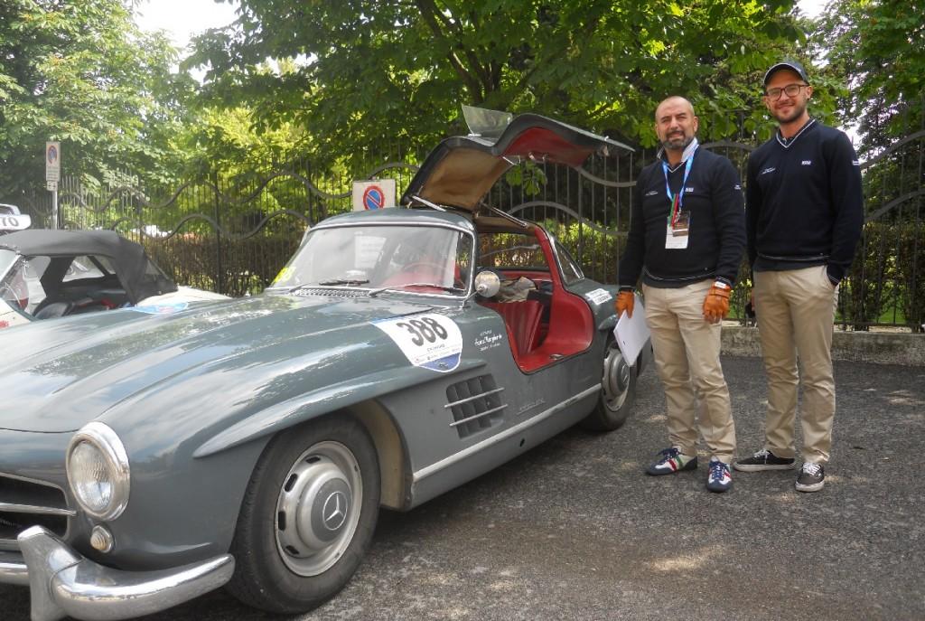 Ivan Capelli con la Mercedes 300 Sl