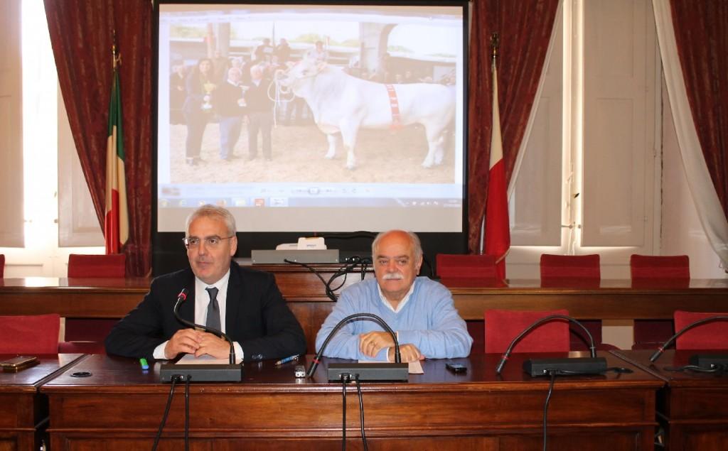 Il sindaco Romano Carancini e il presidente della Provincia Antonio Pettinari