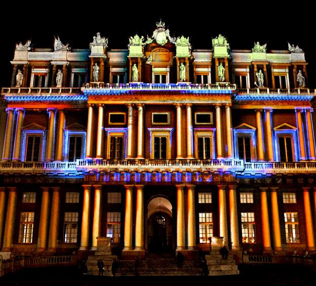 Recanati, video mapping 3D in piazza Leopardi