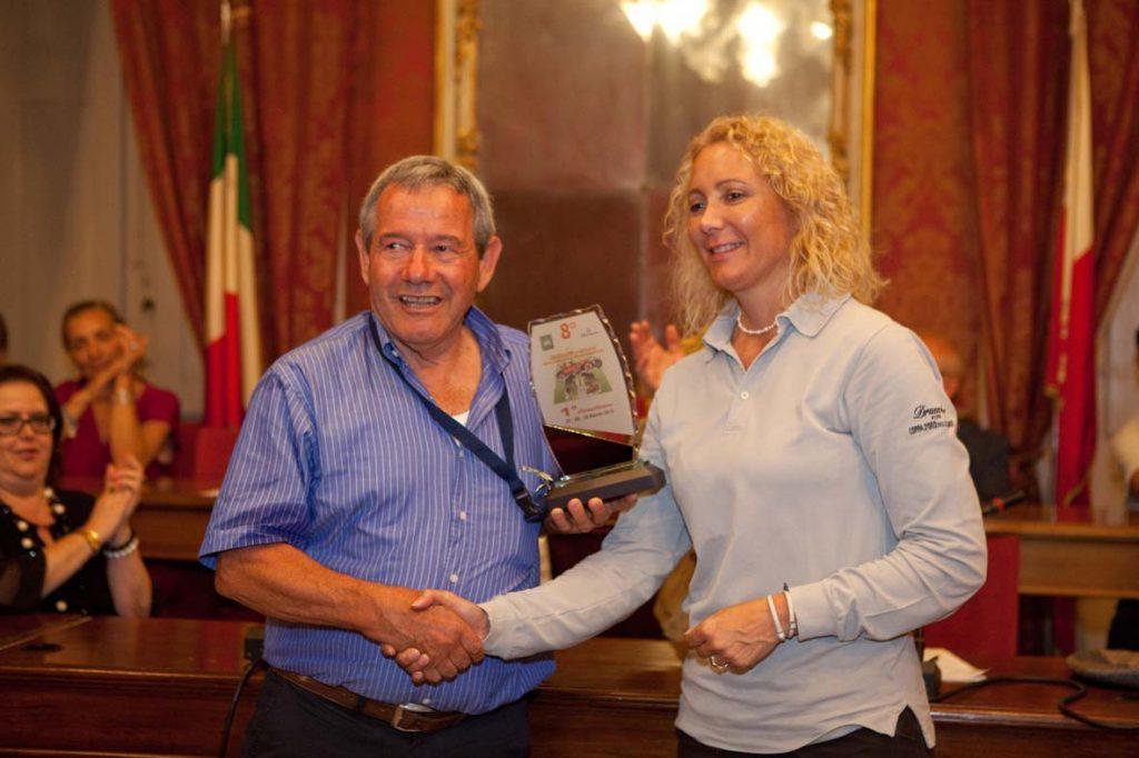 Francesca Grimaldi alla premiazione dell'edizione 2015 (foto Giuseppe Saluzzi)