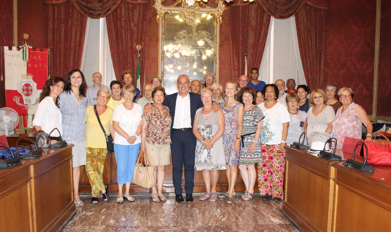 Macerata, cittadini di Issy Les Moulineaux ricevuti in Comune