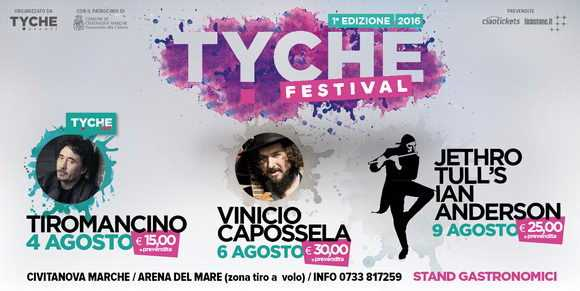 Tyche Festival con Tiromancino, Capossela e Ian Anderson