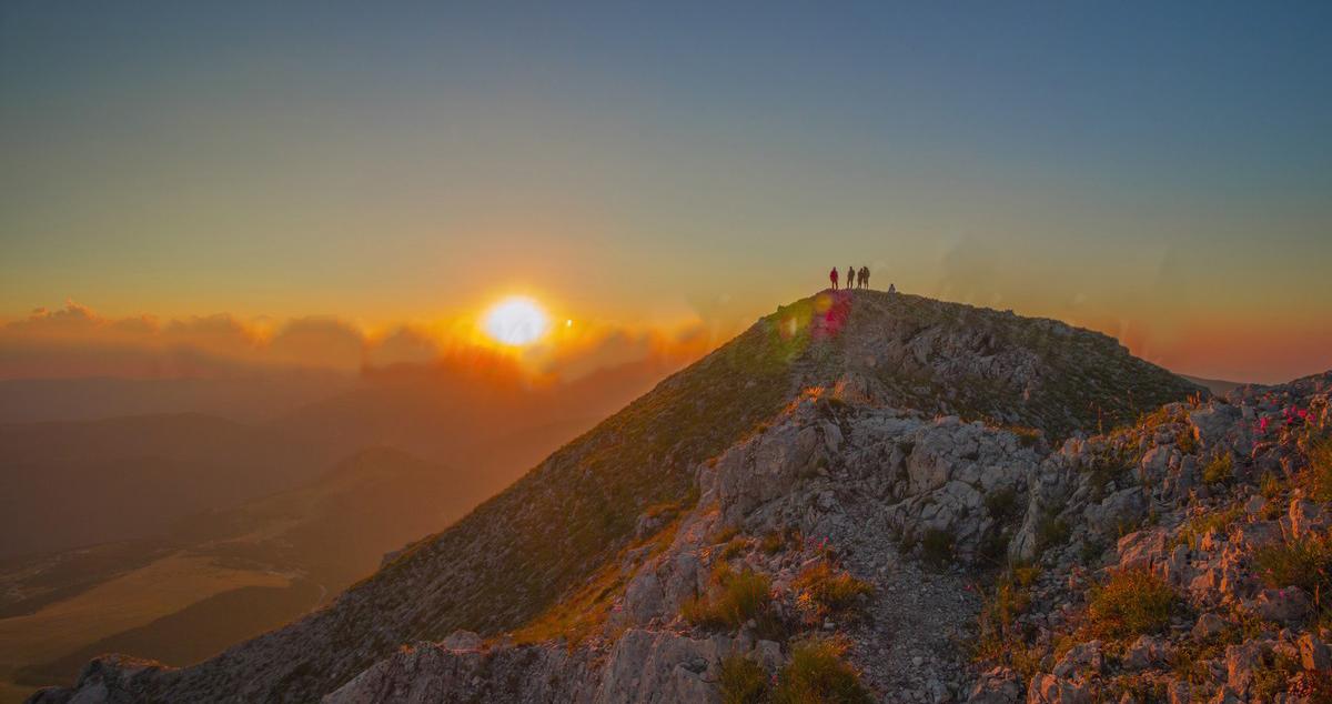 Ussita, escursione con tramonto sul Monte Bove