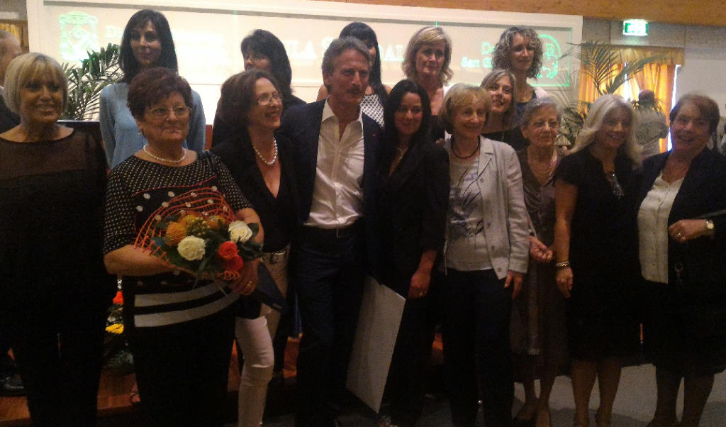 Le premiate "Donna e impresa" con Cesare Bocci