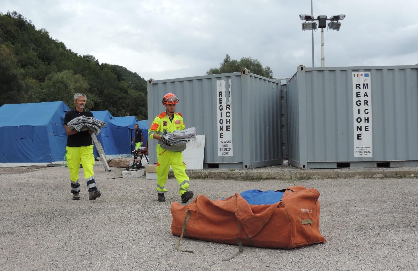 Terremoto: presto via le tende, i numeri dei sopralluoghi