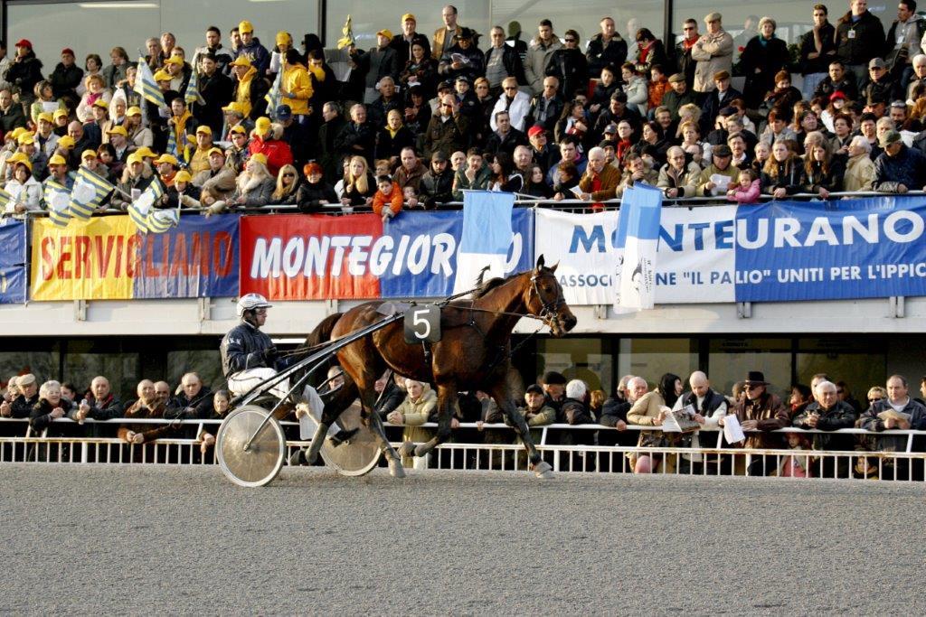 Ippodromo di Montegiorgio, con il Palio dei Comuni grande ippica e festa popolare