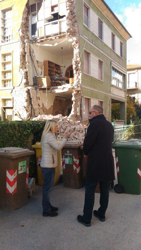 Il sindaco Rosa Piermattei e il presidente Mastrovincenzo