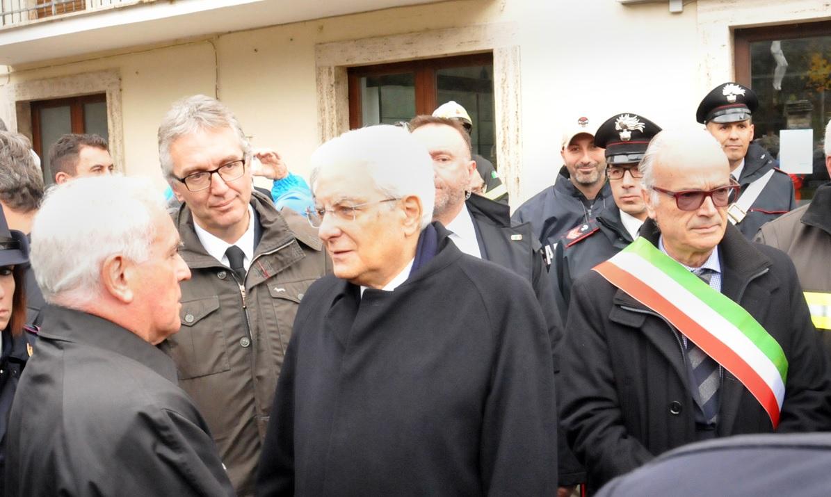 Visita del presidente della Repubblica Sergio Mattarella a Ussita