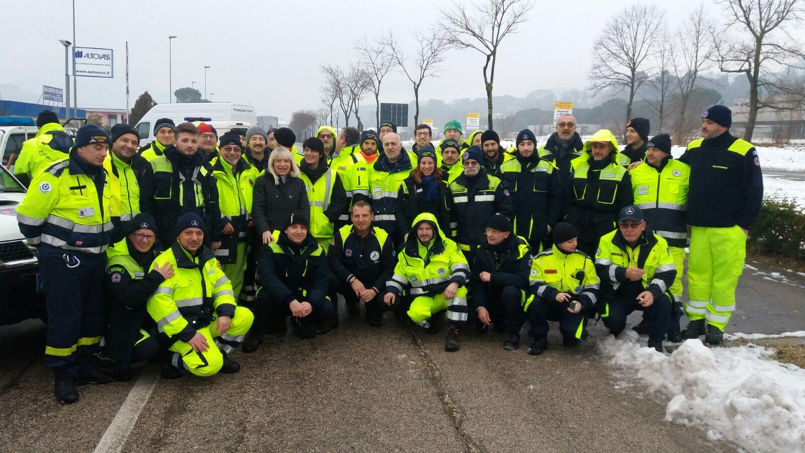 San Severino Marche, il sindaco ringrazia i volontari della Lombardia