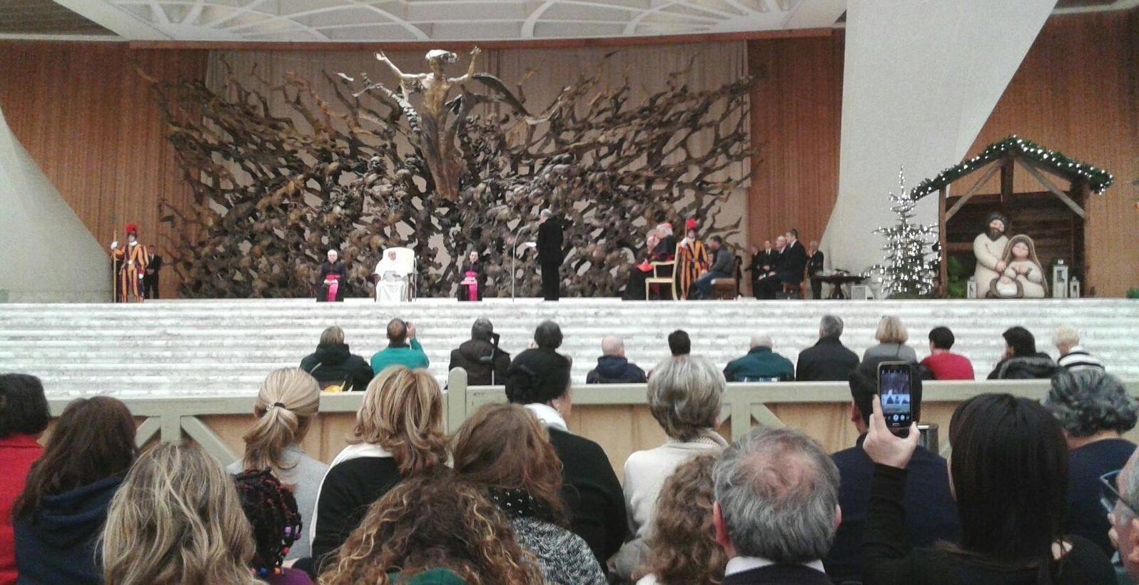 Papa Francesco ha incontrato le comunità colpite dal sisma