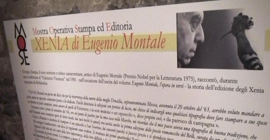 Macerata, incontro per i 50 anni degli Xenia di Eugenio Montale