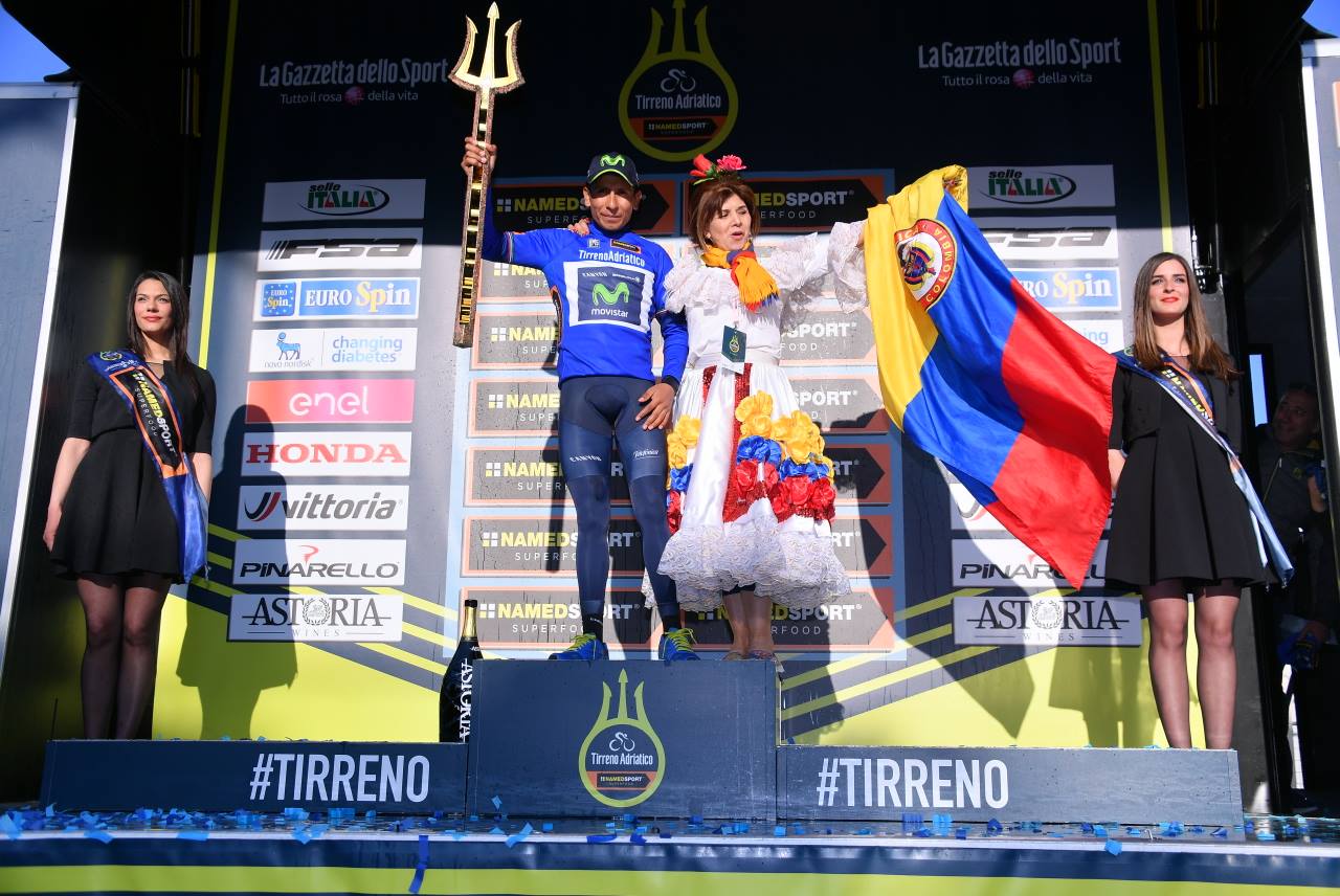 Nairo Quintana vince la Tirreno Adriatico, la crono finale a Rohan Dennis