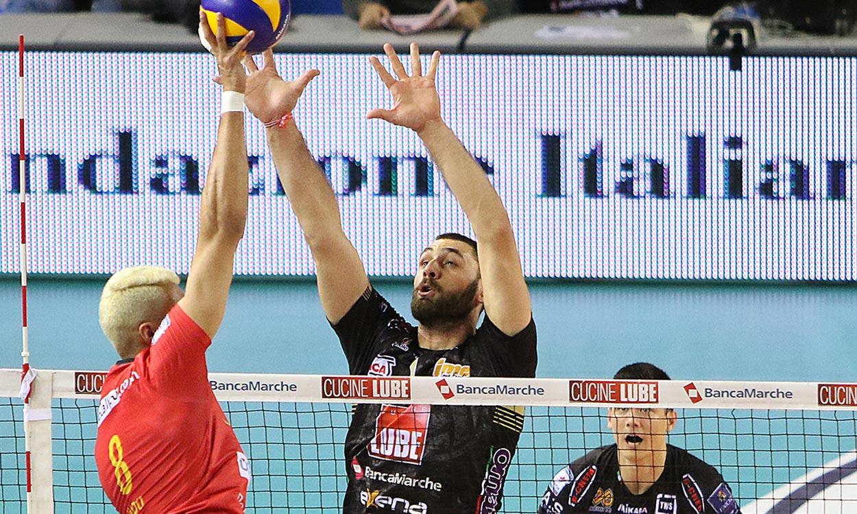 Lube-Vibo Valentia 3-0, partenza sprint in Gara1 dei Play Off Scudetto