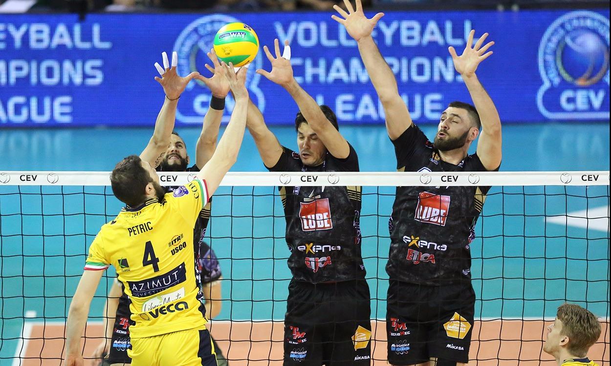 Alla Lube il derby italiano di Champions League, vince a Modena 3-0