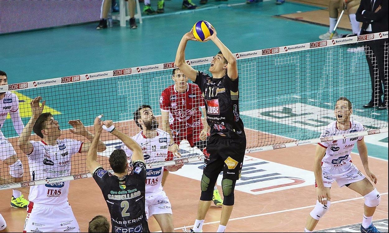 Grande Lube in Gara 1 di Finale, Diatec Trentino ko 3-0