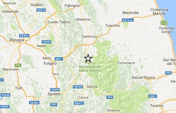 Terremoto, scosse fino a magnitudo 4.1 in serata nella zona di Visso