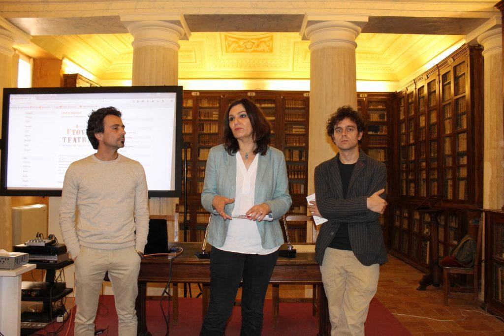 Davide Quintili, Stefania Monteverde e Antonio Mingarelli alla presentazione del Festival