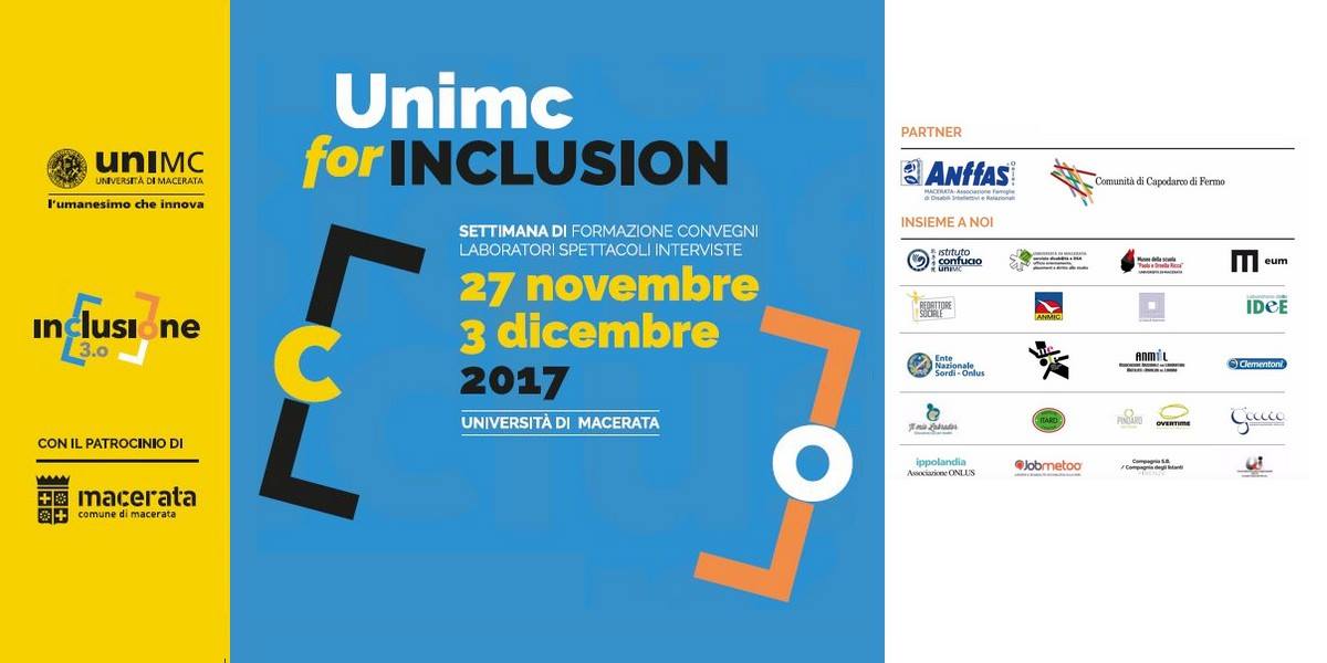 Unimc for inclusion, aperta la settimana dell’inclusione