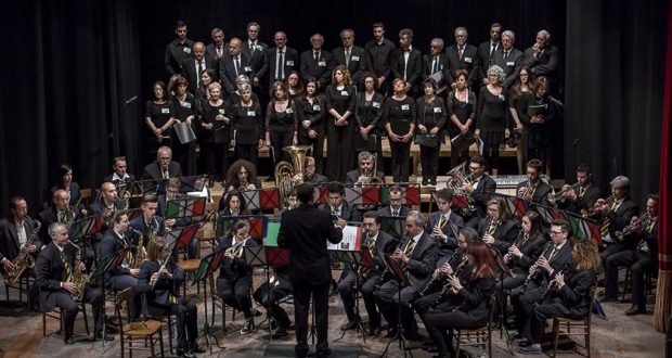 San Severino Marche, concerto del Corpo filarmonico “Adriani”