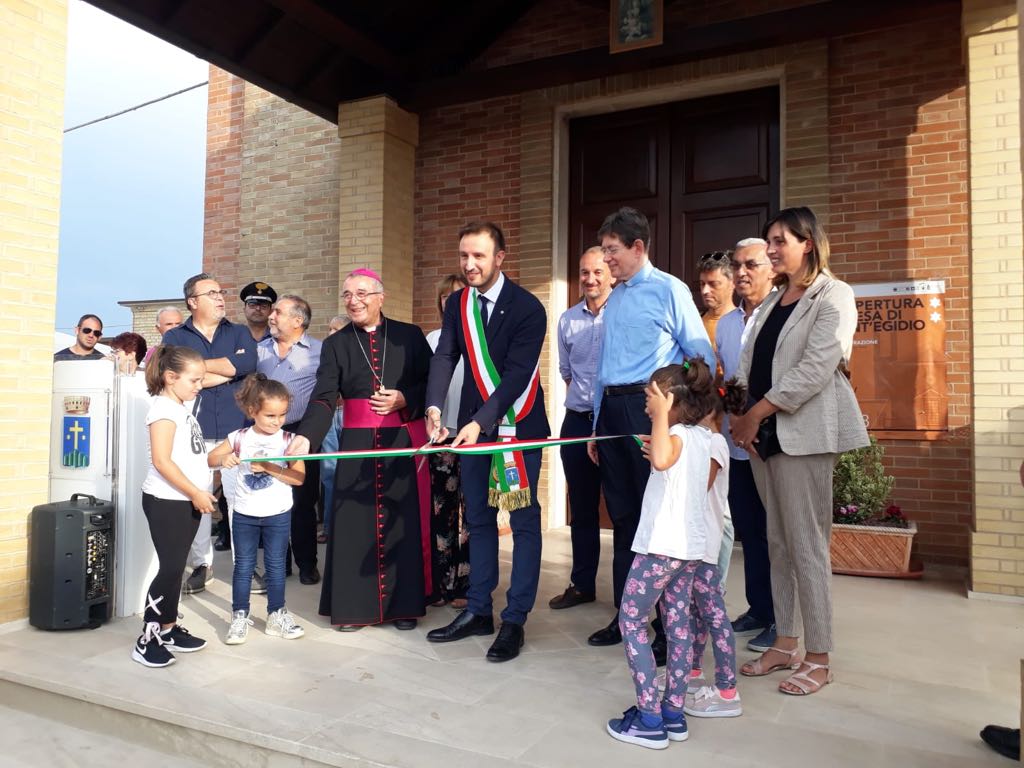 Sant’Egidio di Montecassiano, festa per la riapertura della chiesa