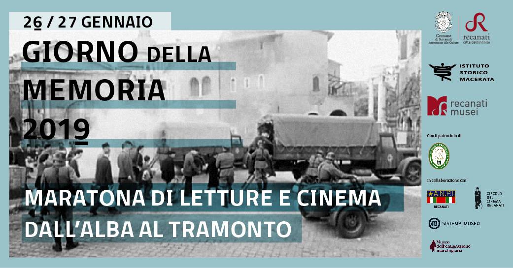 Recanati, letture e cinema per il Giorno della Memoria