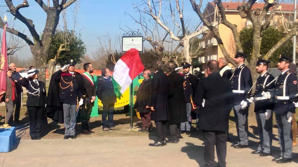 Monte San Giusto, parco intitolato al commissario Montana