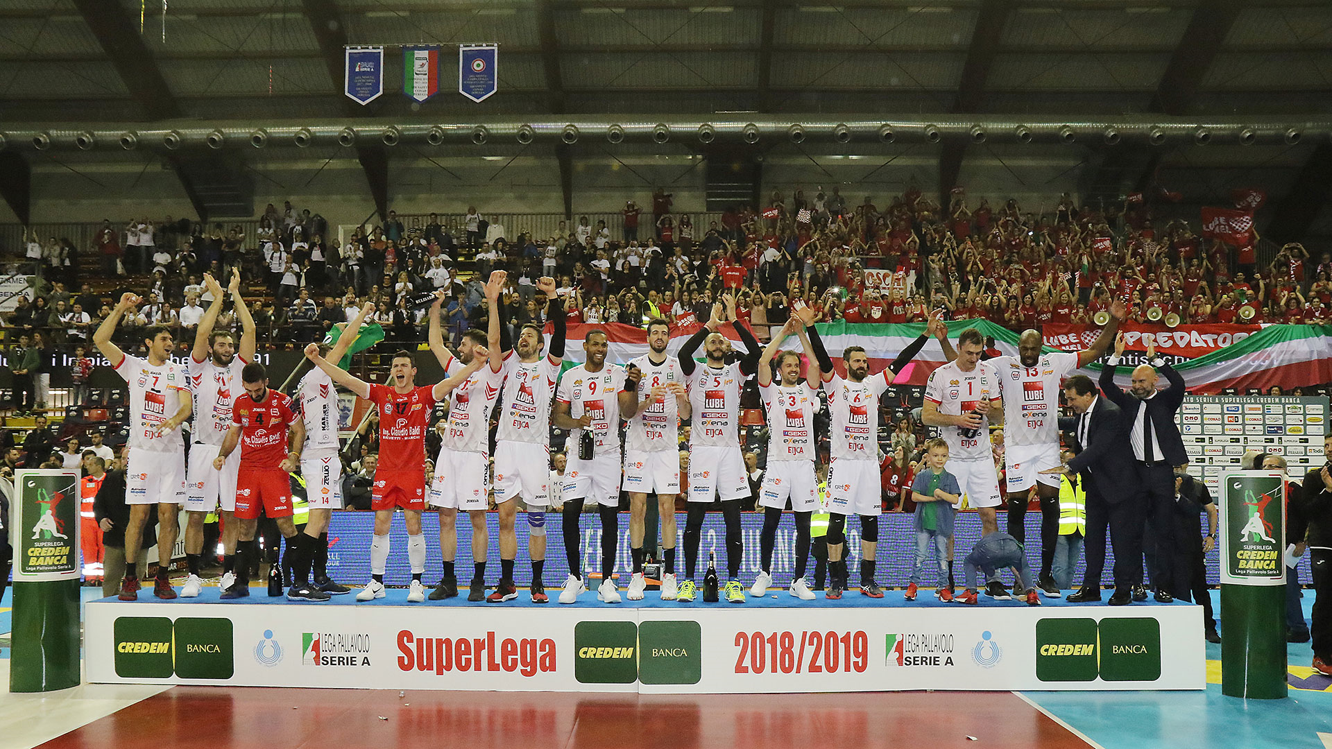 La Lube vince 3-2 la finale a Perugia ed è campione d’Italia