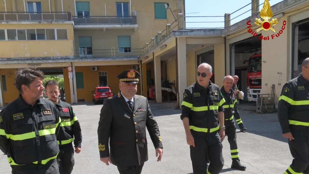 Il Direttore Regionale Vigili del Fuoco in visita a Macerata