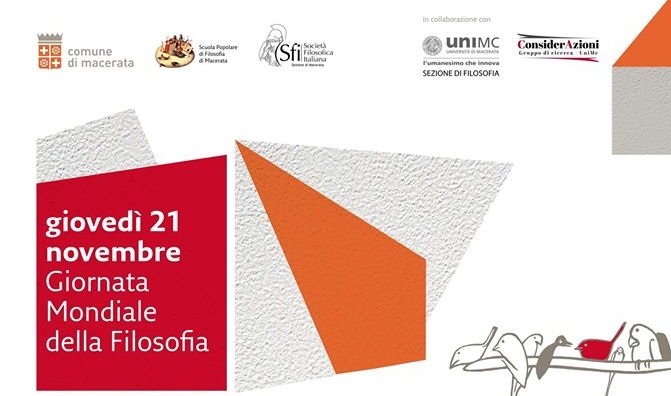 Macerata, incontri per la Giornata Mondiale della Filosofia