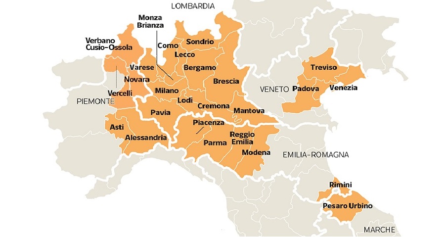 Coronavirus Marche. Settimo decesso, Pesaro zona arancione