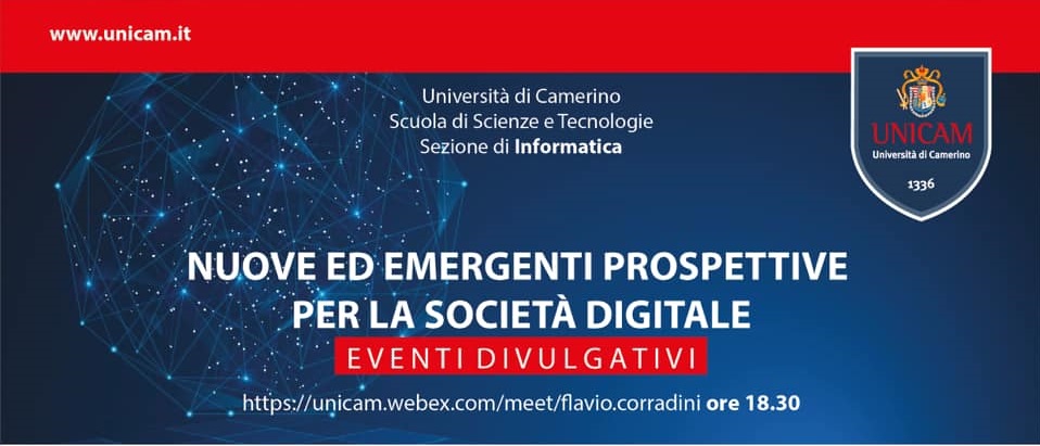 Università di Camerino, incontri on line sulla Società Digitale