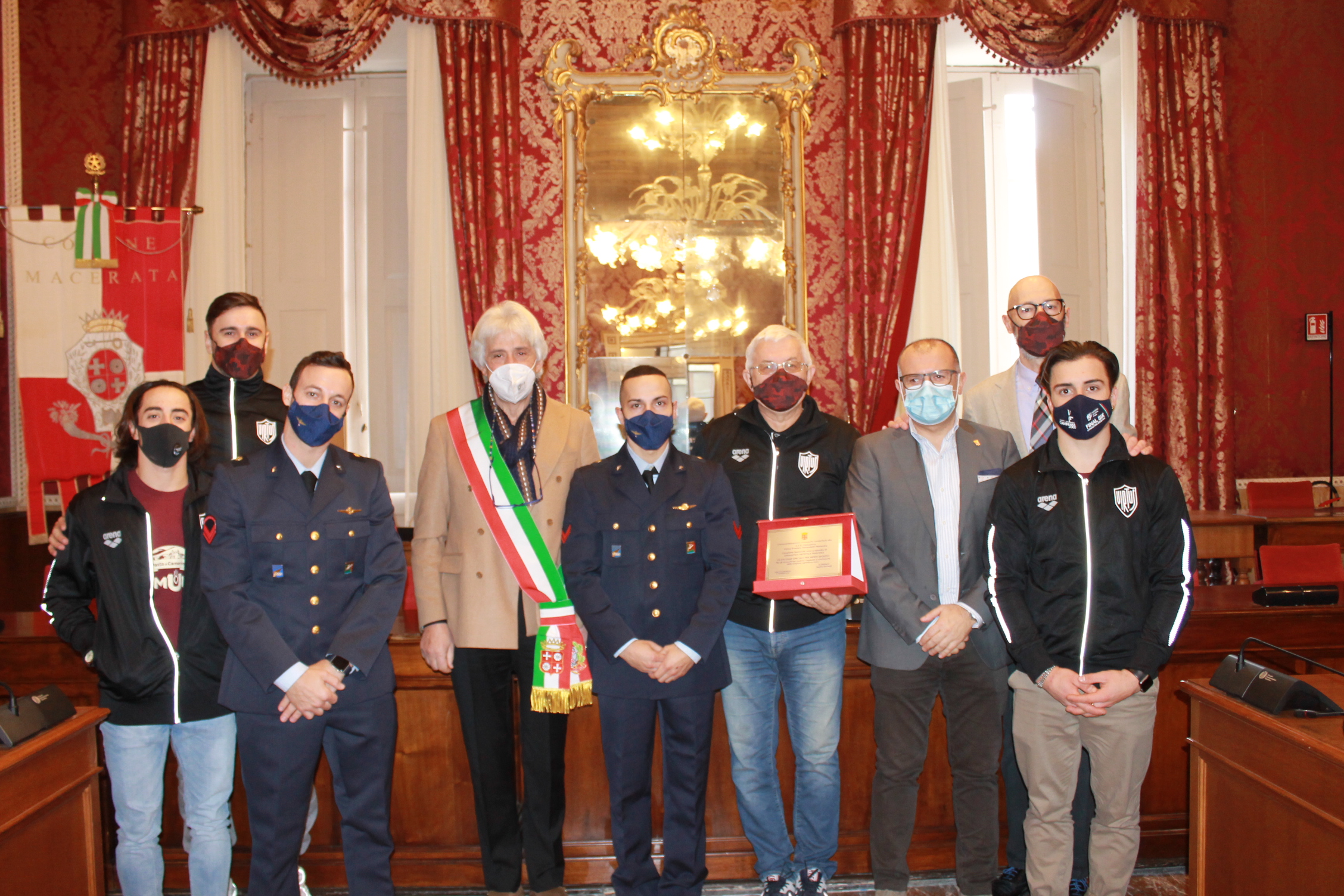 La Virtus Macerata Campione d’Italia ricevuta in Municipio