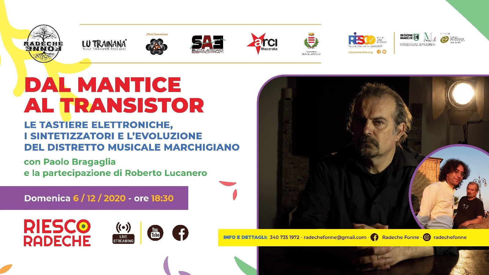 Dal mantice al transistor, conferenza-concerto di Paolo Bragaglia