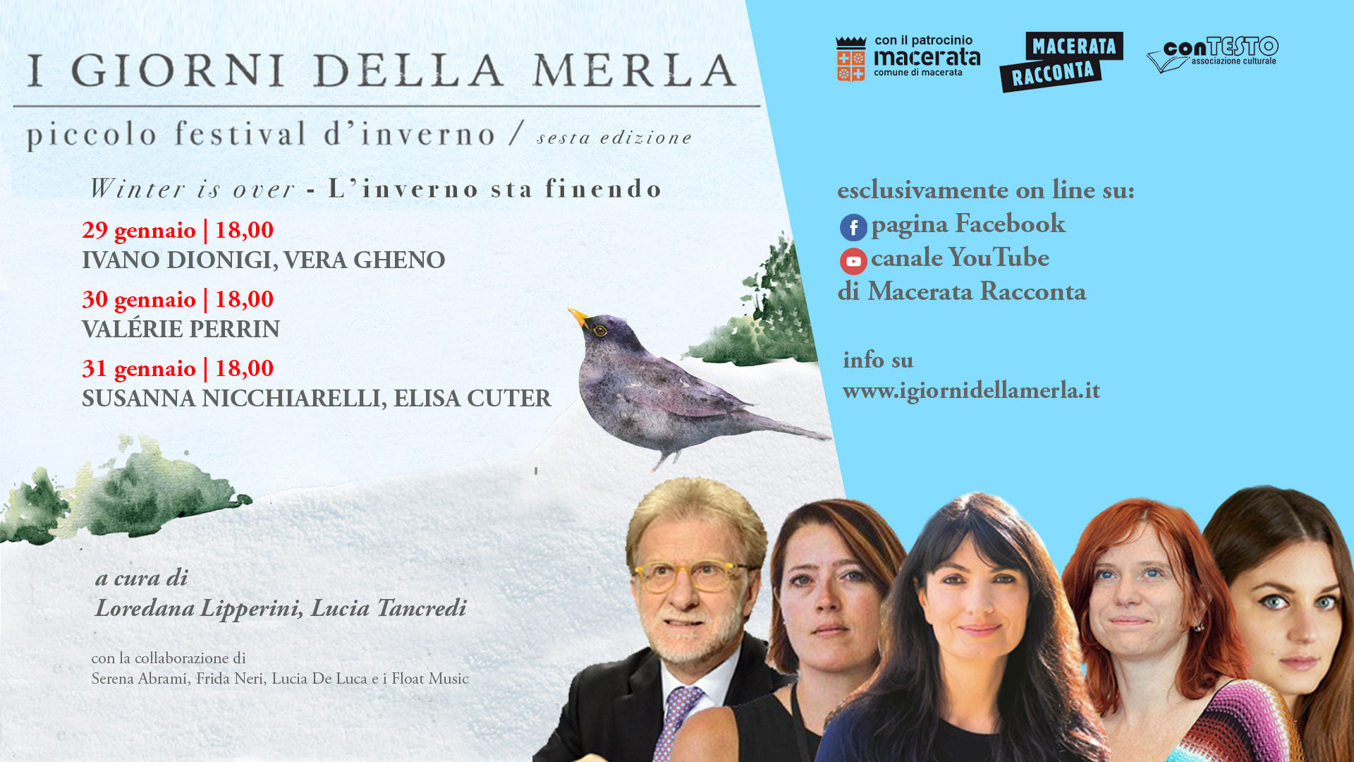 I Giorni della Merla, piccolo festival letterario d’inverno