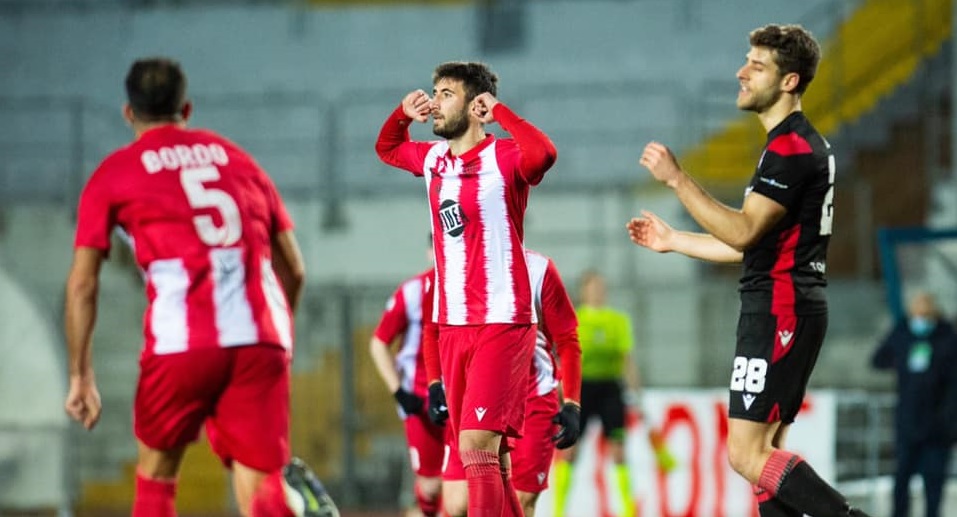 Tra Matelica e Vis Pesaro è pareggio, gol di Volpicelli e Gucci