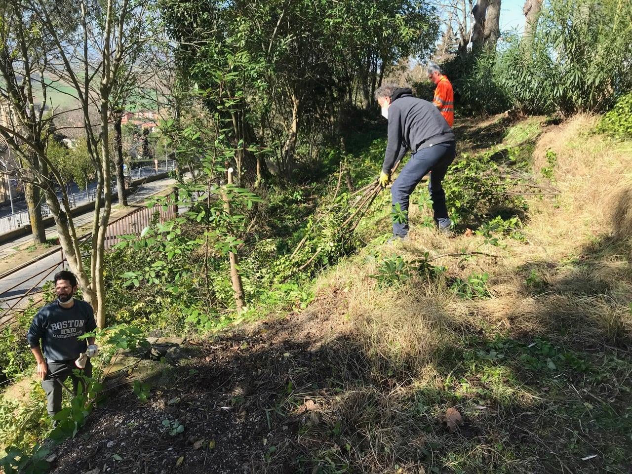 Recanati, cittadini partecipano alla sistemazione di aree verdi