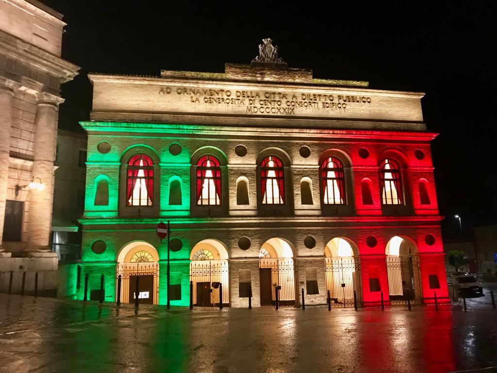 Macerata, Sferisterio tricolore per il 160° dell’Unità d’Italia