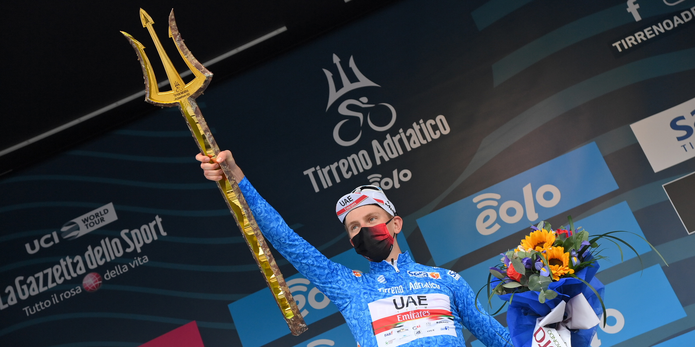 La Tirreno-Adriatico a Pogačar, la cronometro finale a Van Aert