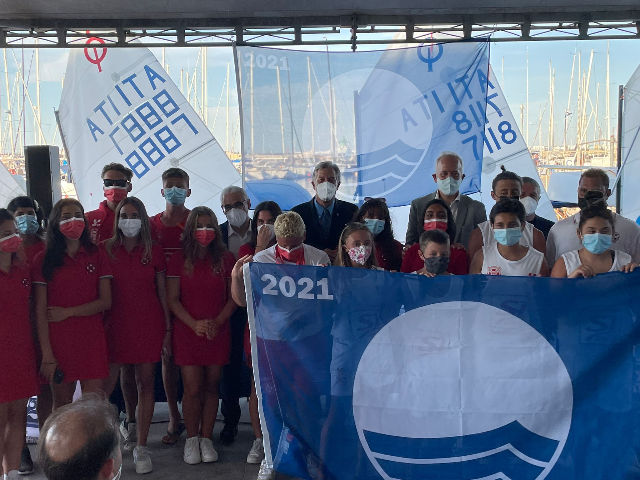 Civitanova Marche, festa al Club Vela per la Bandiera Blu