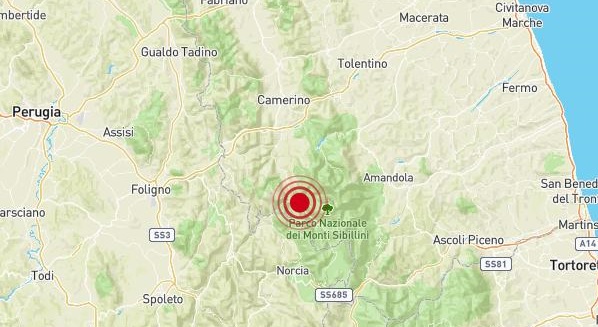 Terremoto 3.8 in provincia di Macerata, è la sequenza del 2016