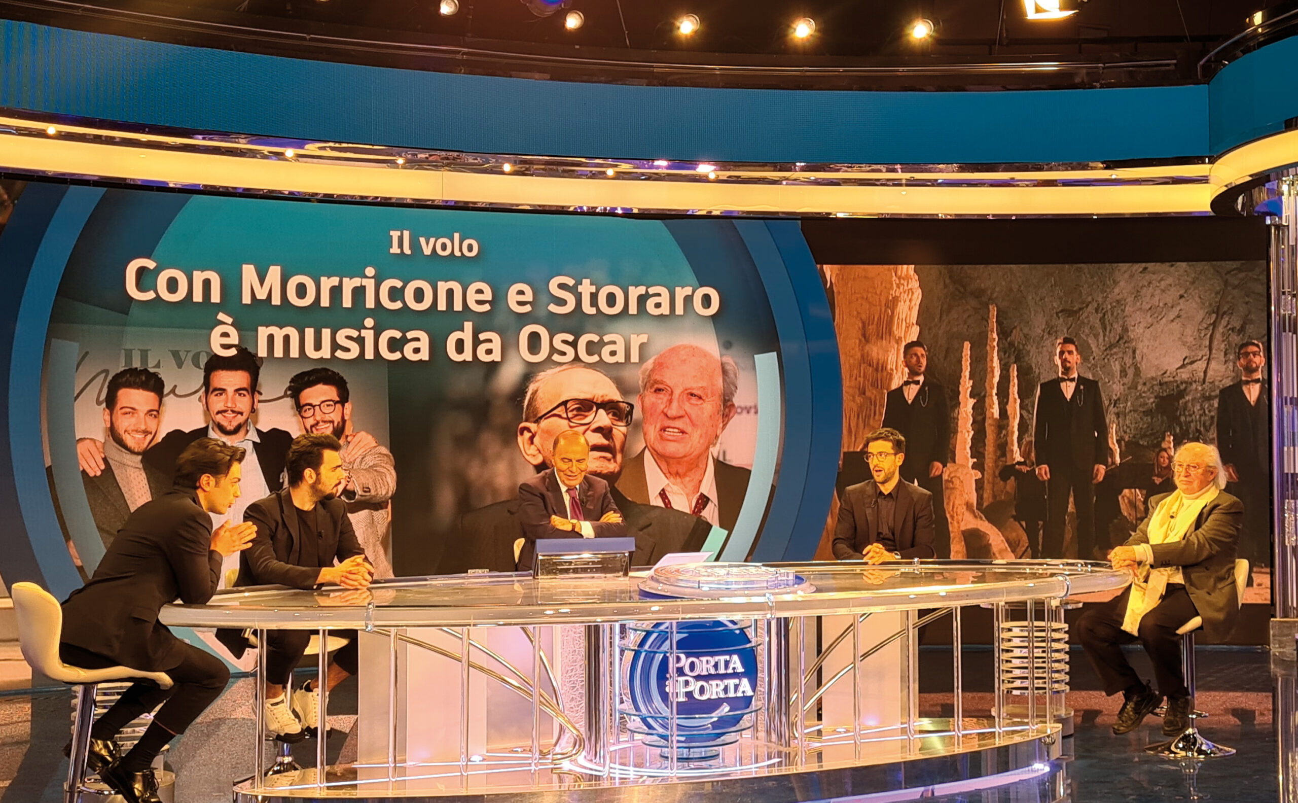 Il Volo e Storaro in tv, tributo a Morricone nelle Grotte di Frasassi