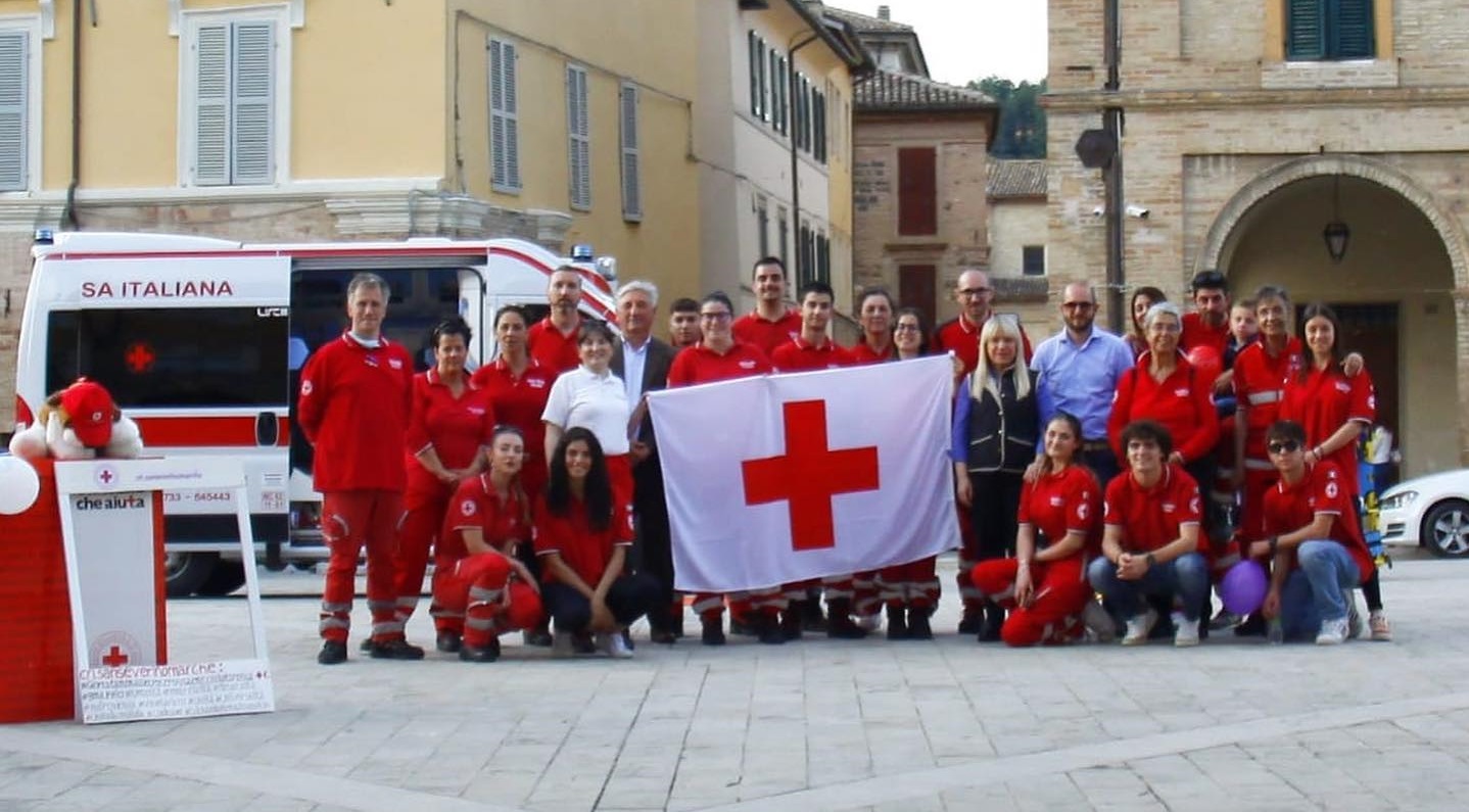 San Severino Marche, la giornata della Croce Rossa in piazza