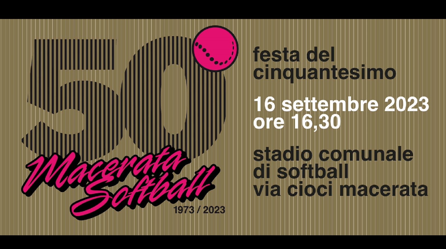 Macerata Softball festeggia i 50 anni di attività sportiva