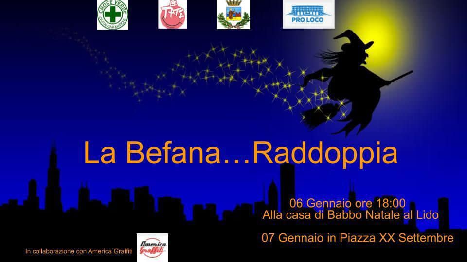 Civitanova Marche, Befana al Lido Cluana e in piazza XX Settembre