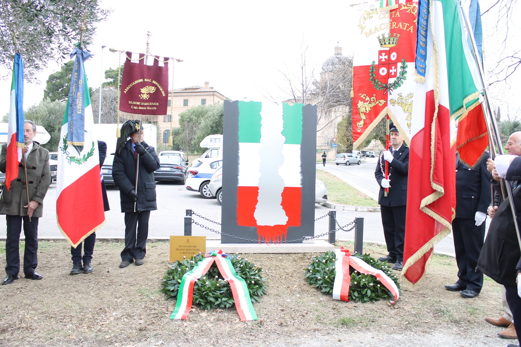 Macerata, inaugurato il Monumento alle Vittime delle Foibe